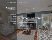 Tablet Screenshot of mywindemereapts.com